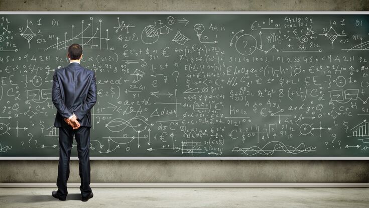 © Fotolia Aufmacher F&E-Heft April 2013 Tafel Forschung Auftragsforschung Unterricht